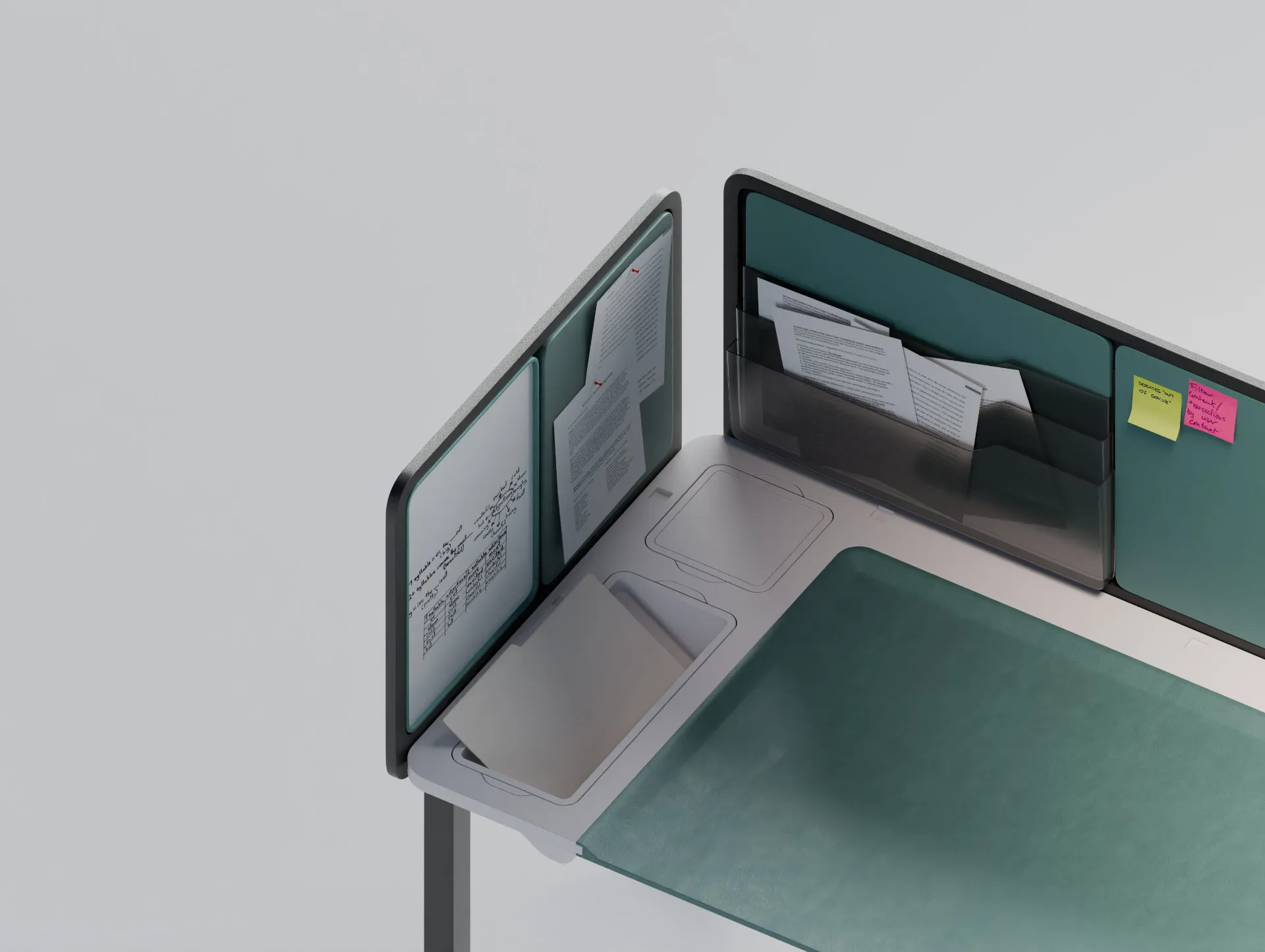 Academia desk, left panel