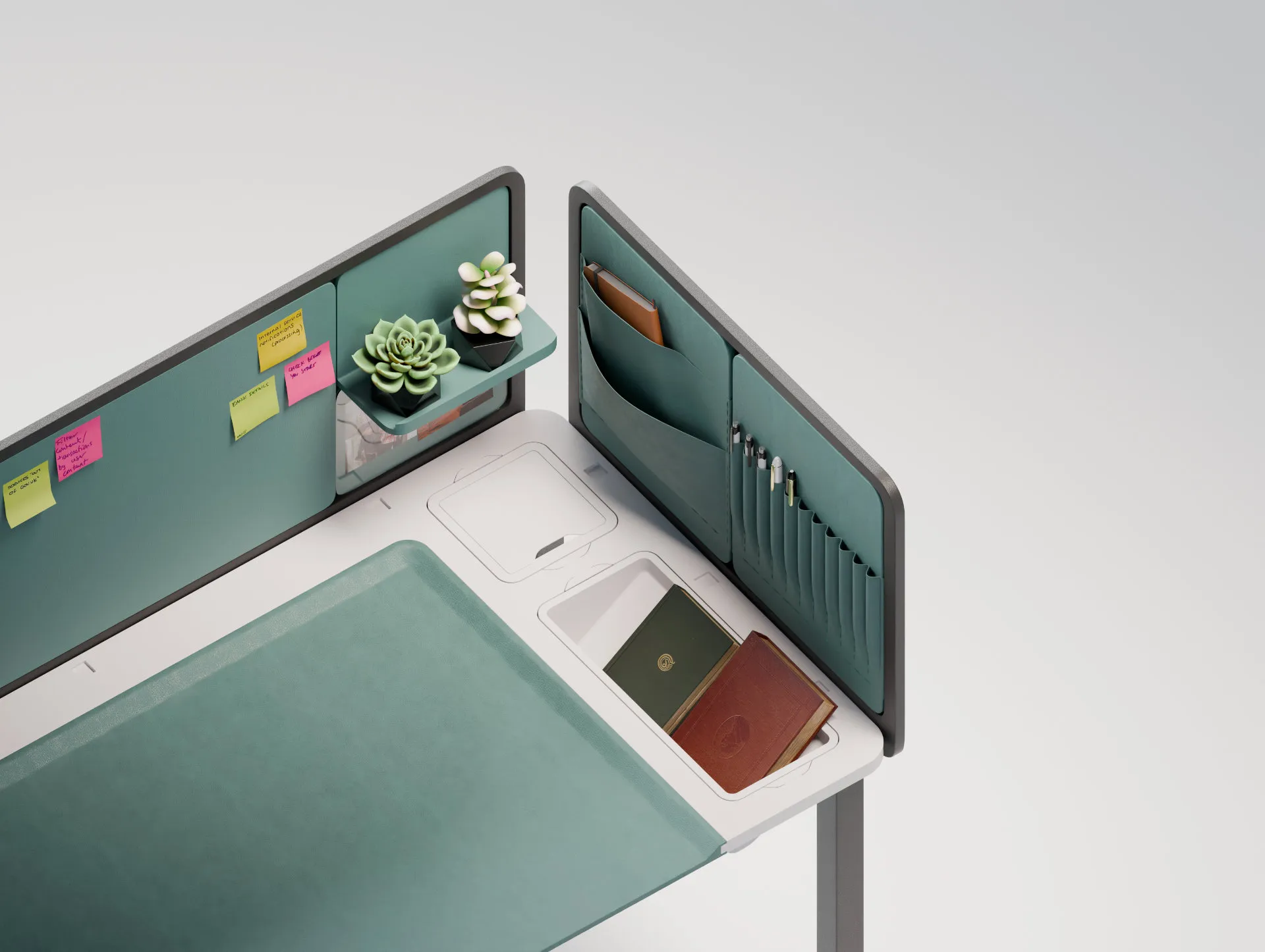 Academia desk, right panel