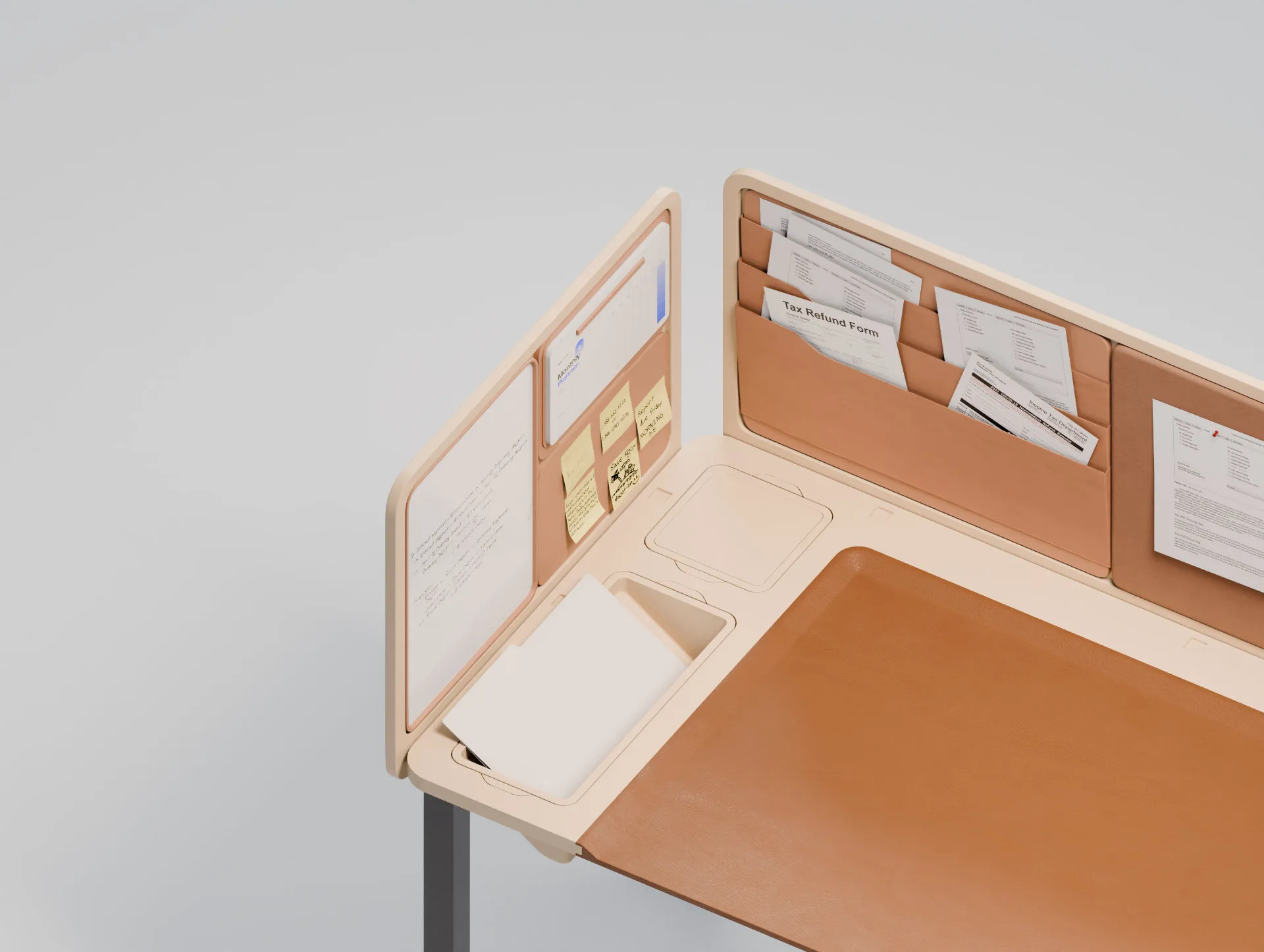 Fiscal desk, left panel