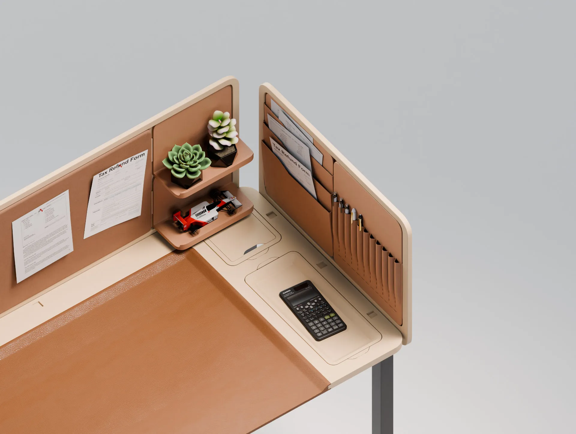 Fiscal desk, right panel