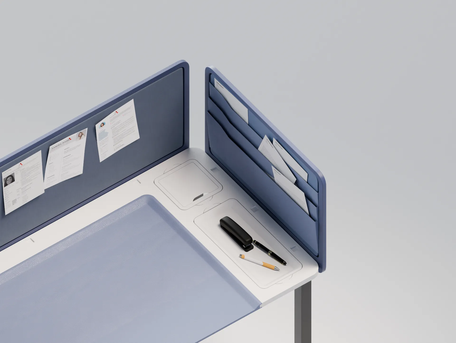 Managerial desk, right panel