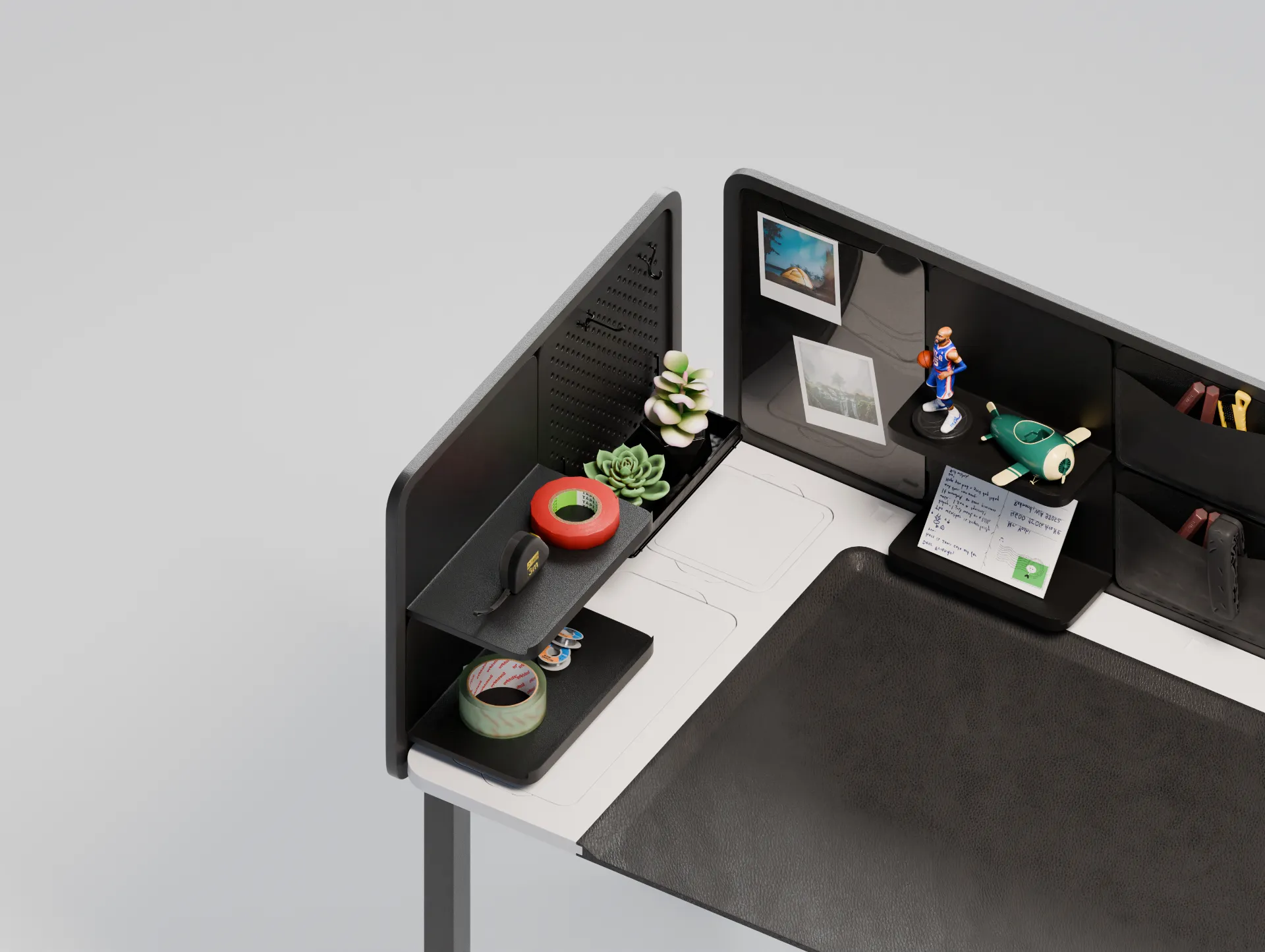 Technical desk, left panel