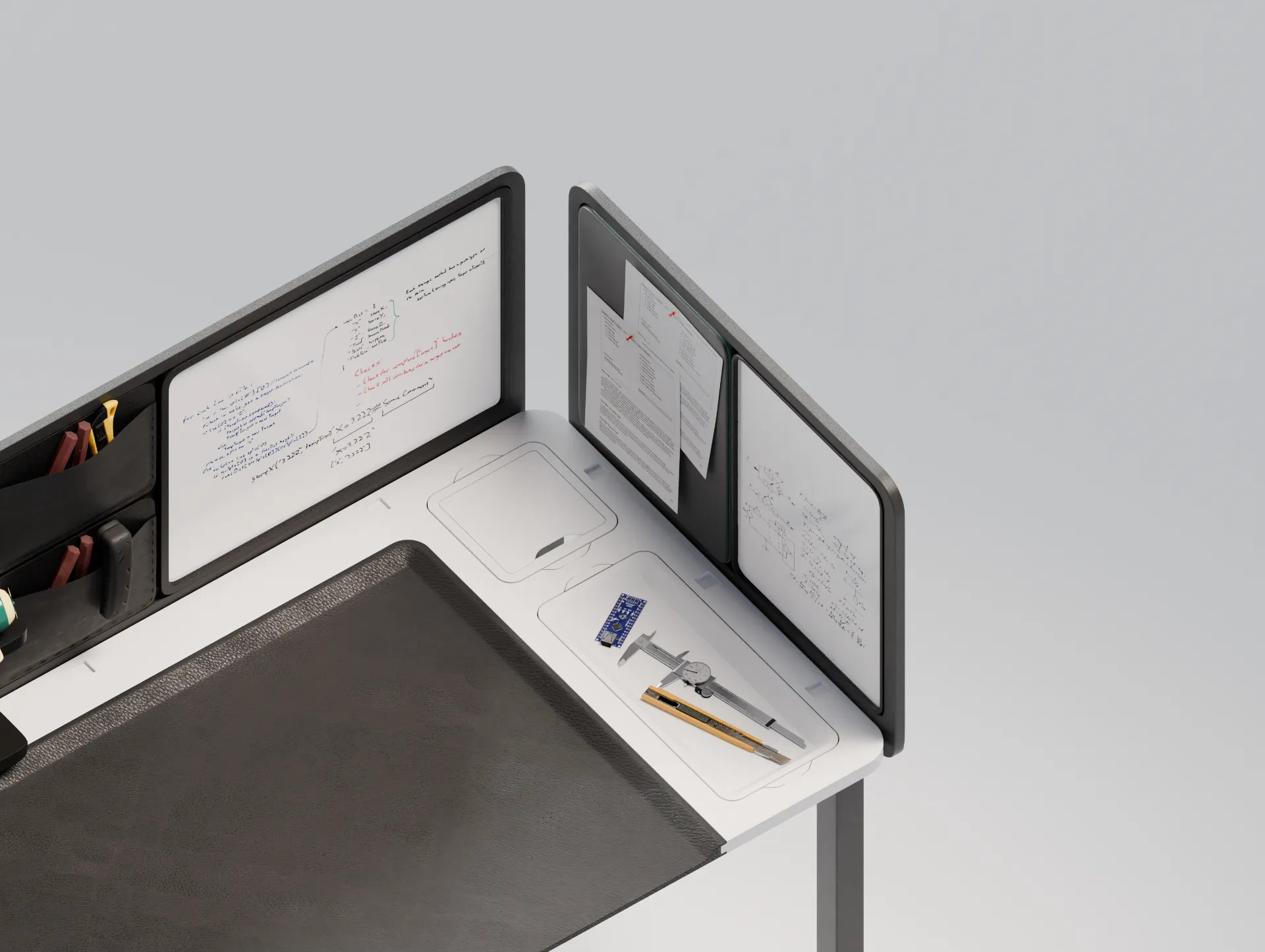 Technical desk, right panel