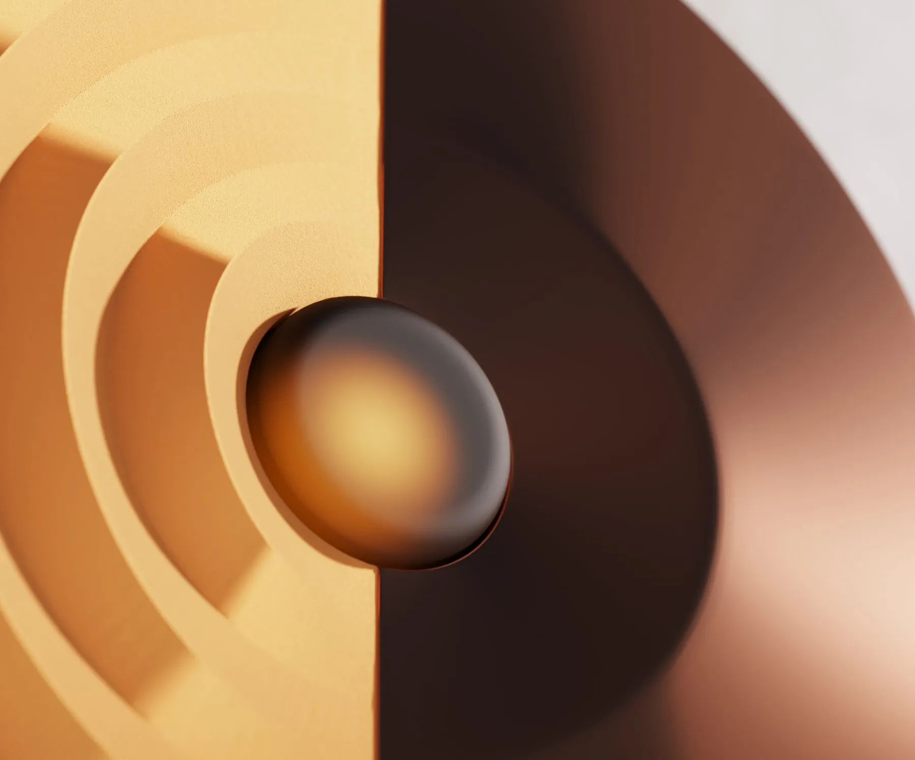 Close-up of the glowing centre dial