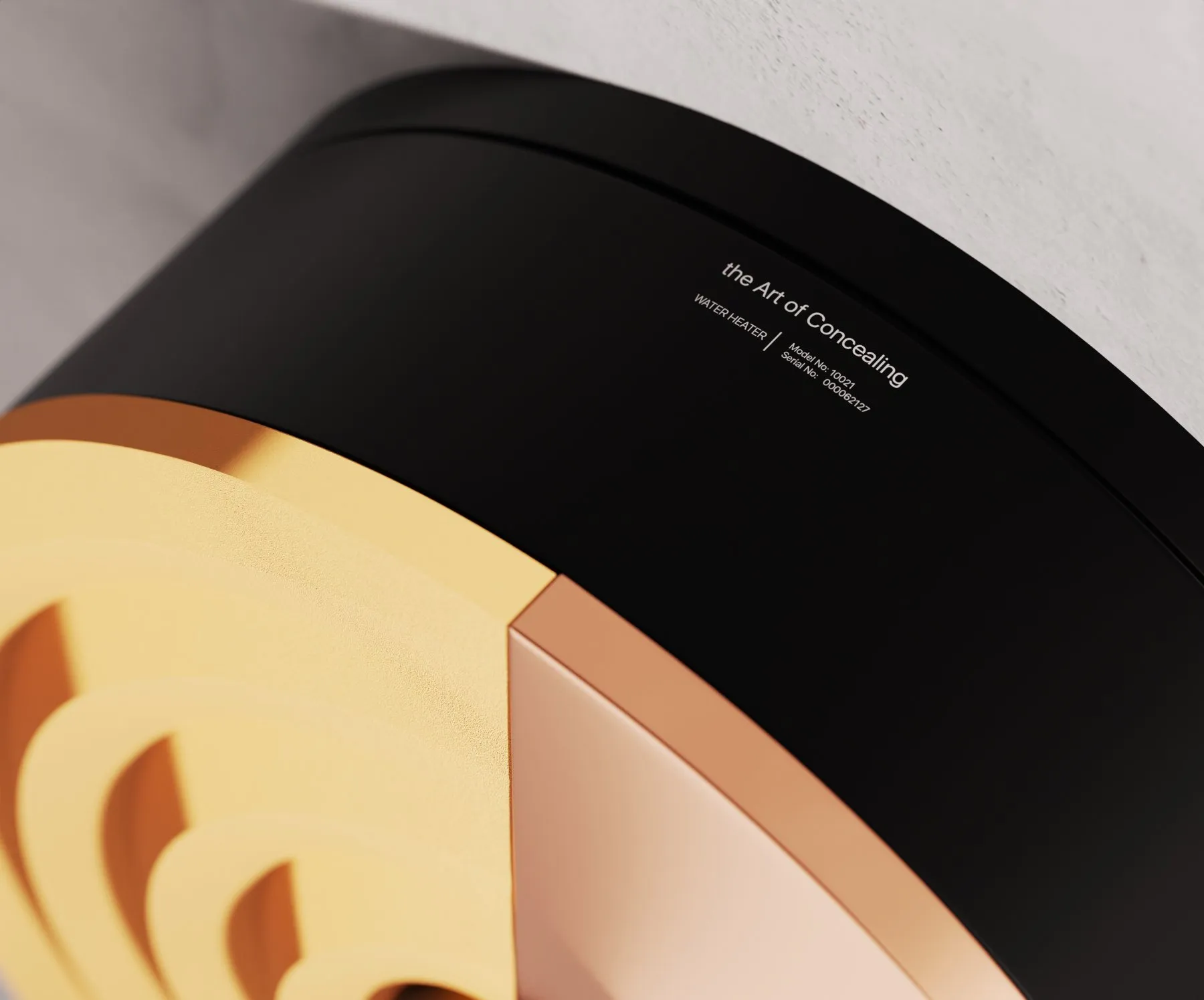 Model and serial, quietly placed