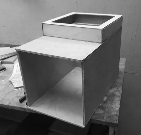 Dustbin plywood structure