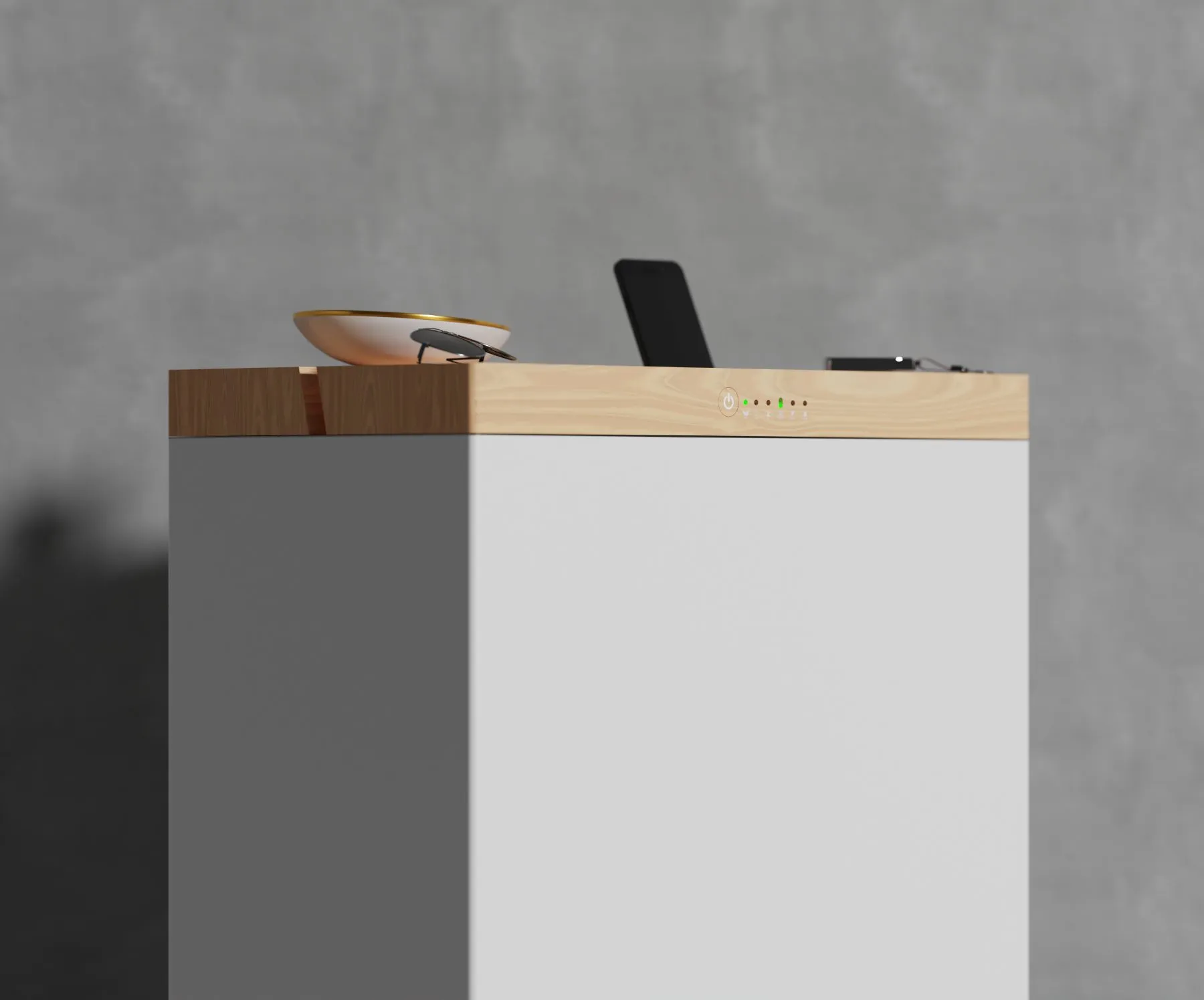 Perforated rear panel and labelling