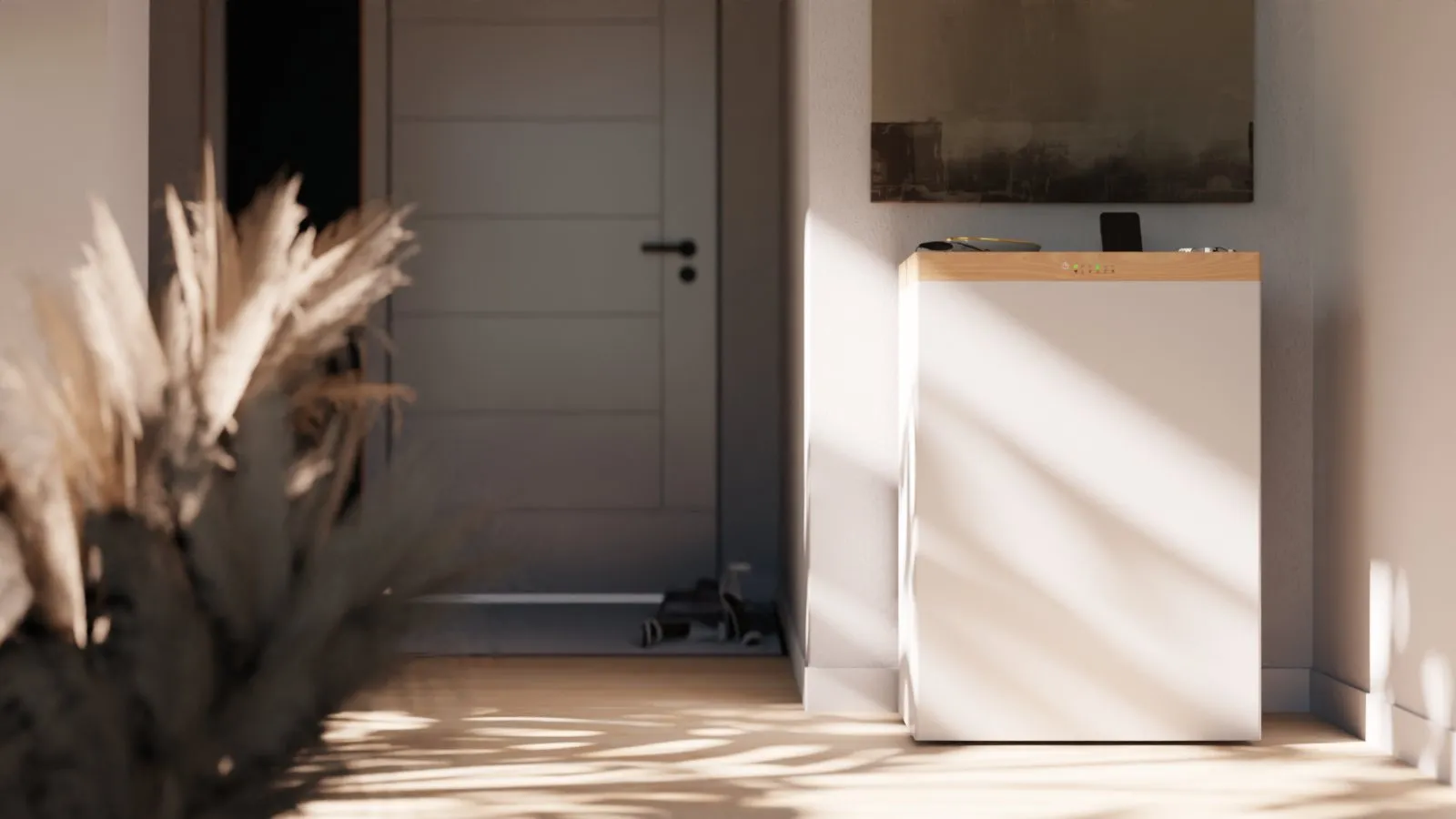 The inverter console by the front door