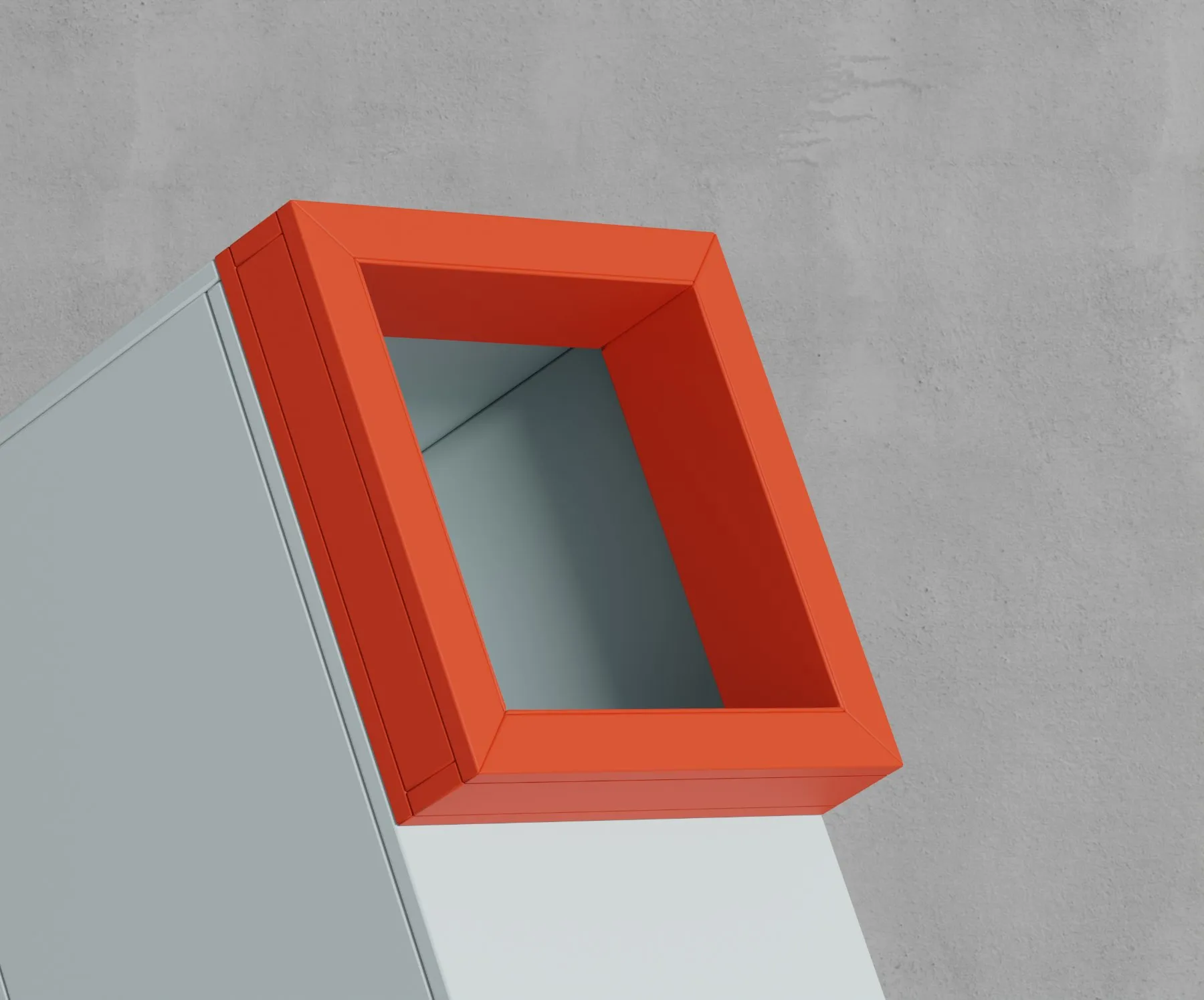 Play dustbin lid and frame from above