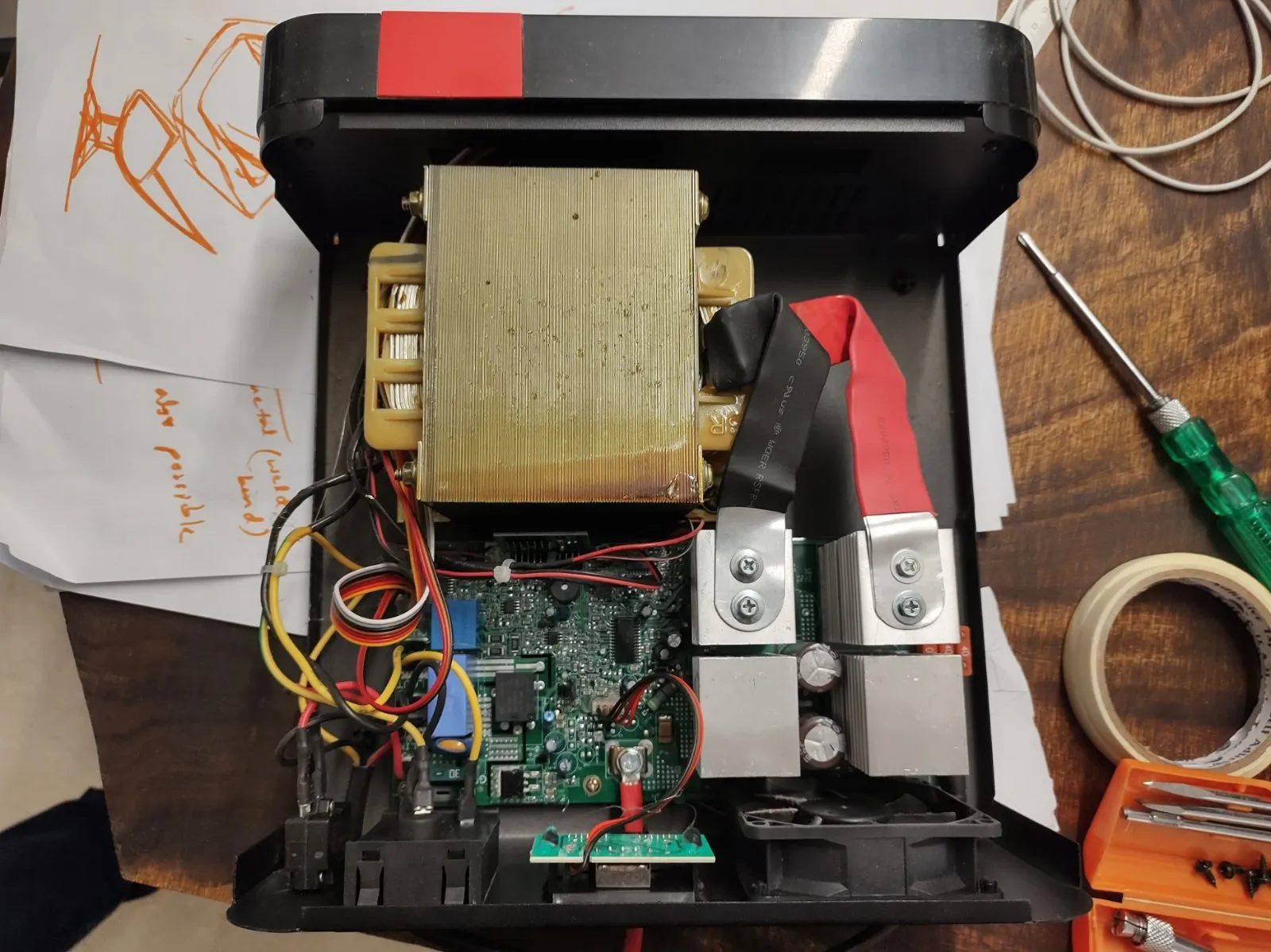 Inverter electronics on the bench