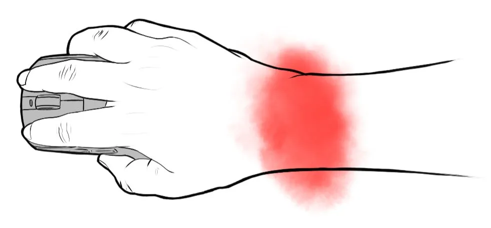 Stress on hand comparison