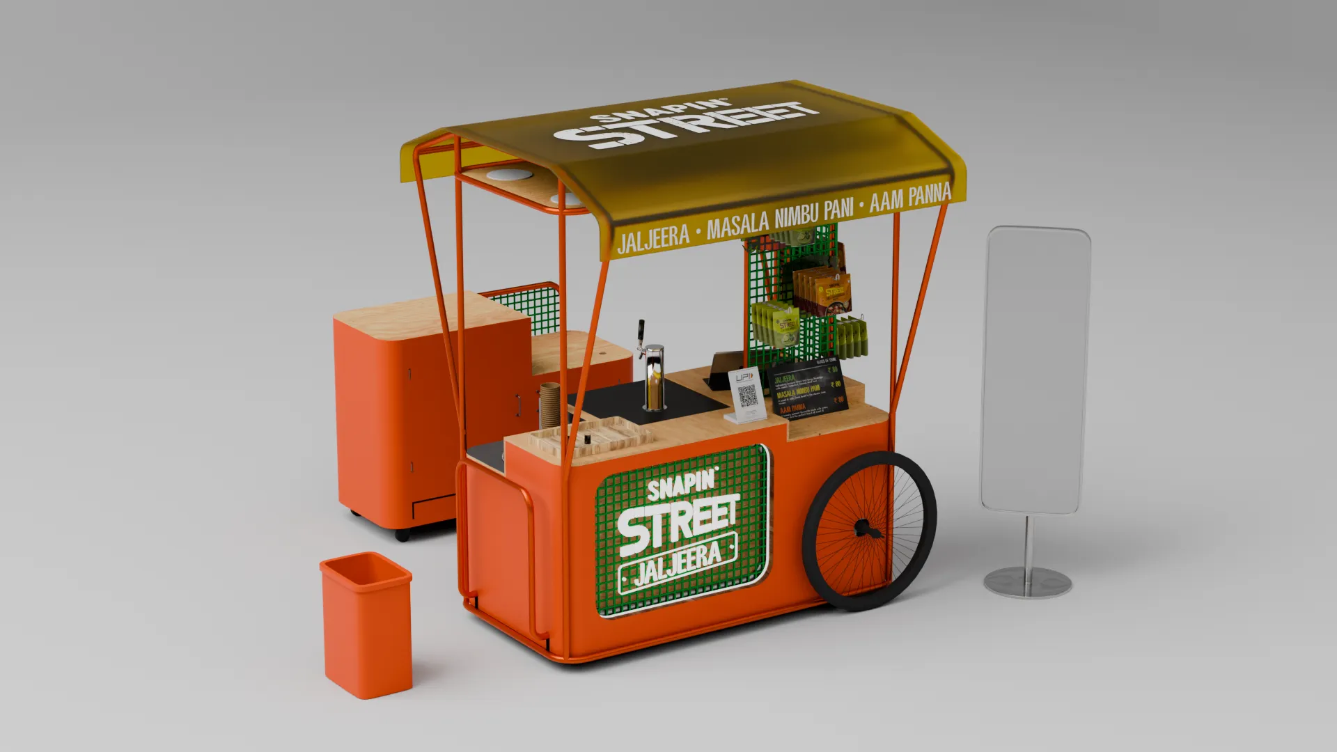 Snapin' Street sampling kiosk