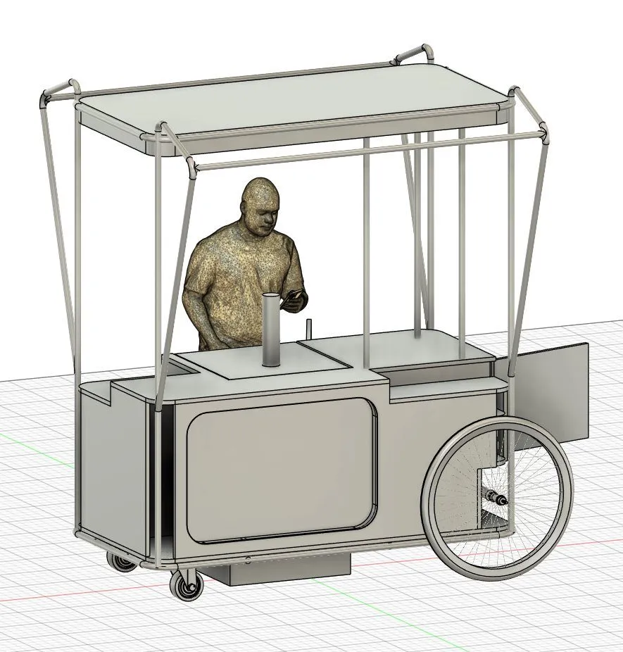 Enclosure checked against an attendant figure