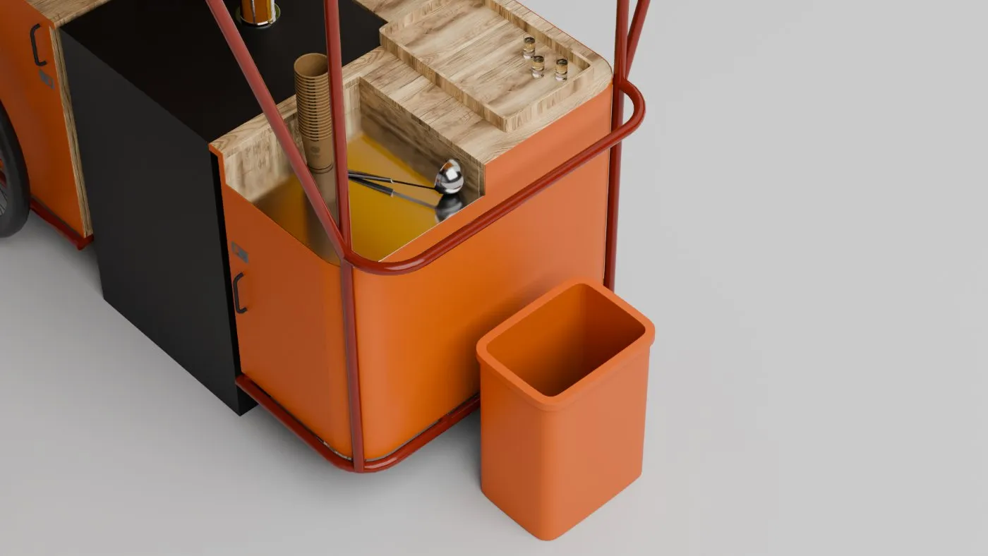 Consolidated structure, bin and counter