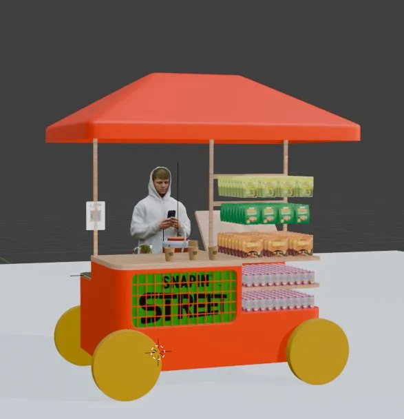 Blockout with attendant at the counter
