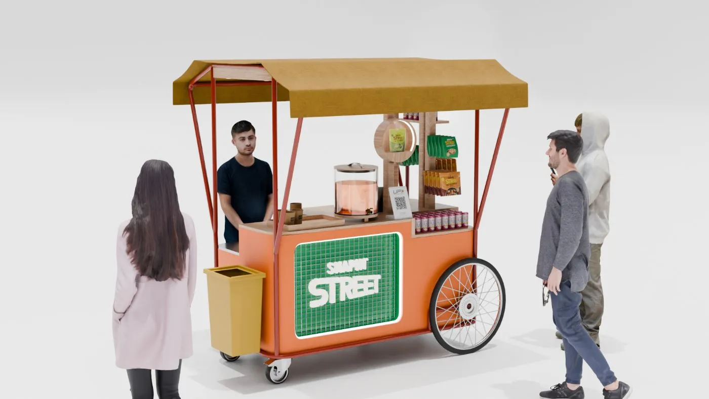 Street direction, kiosk in context