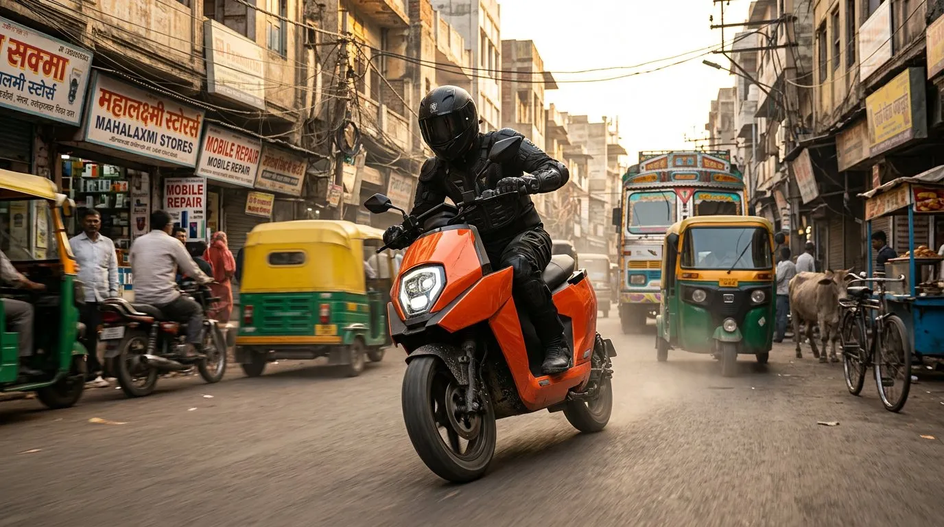 Busy indian street