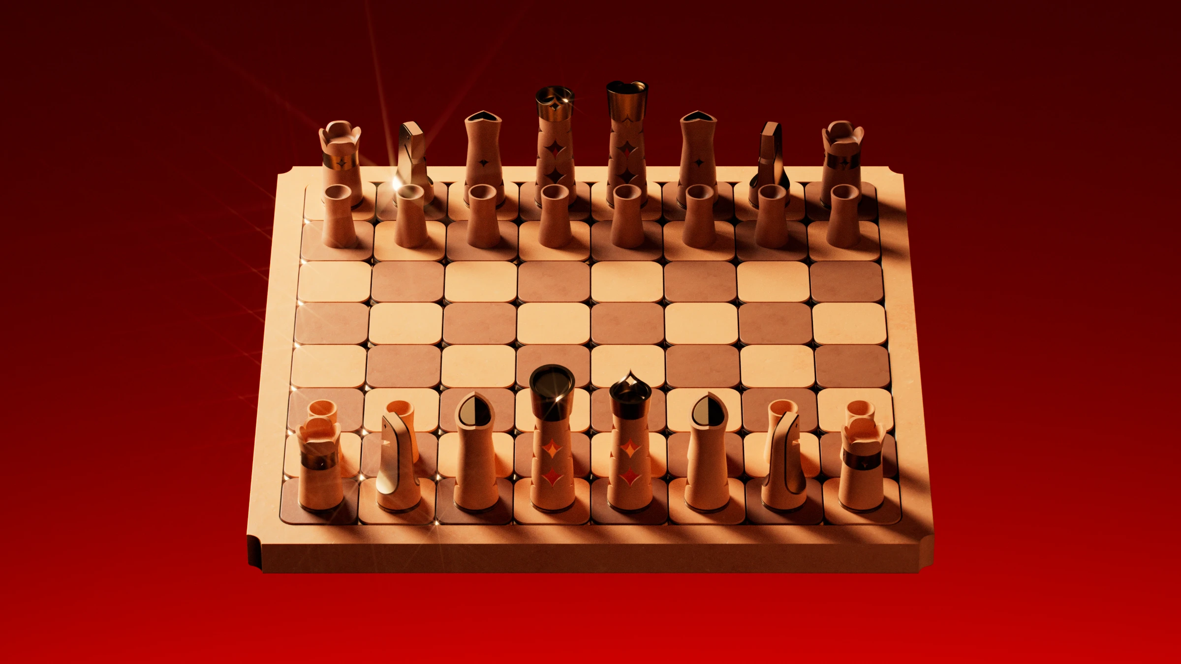 Aakaar chess set